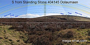 View S from Dolaumaen Standing Stone