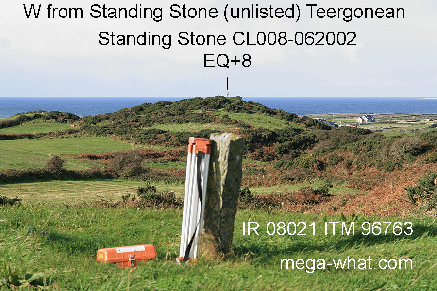 W from Teergonean Unlisted Standing Stone.