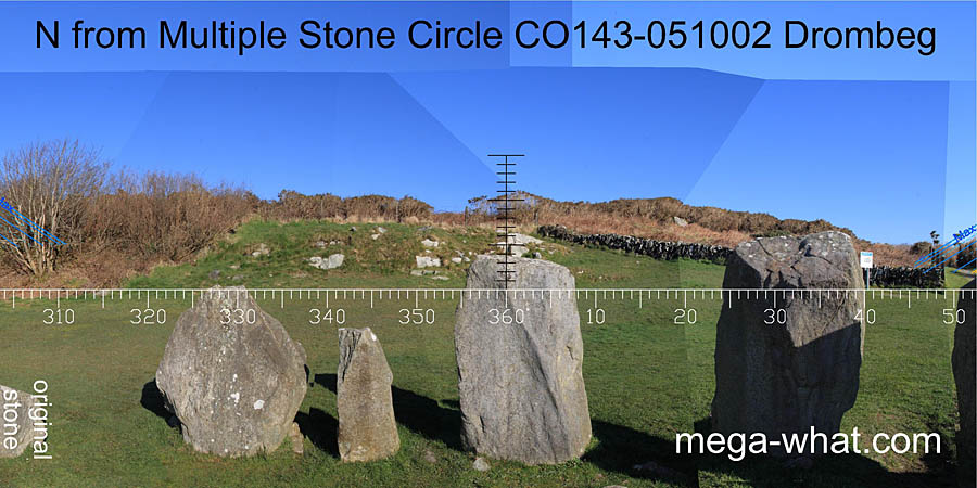 View N from Drombeg Stone Circle
