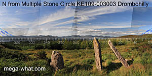 View N from Drombohilly Stone Circle