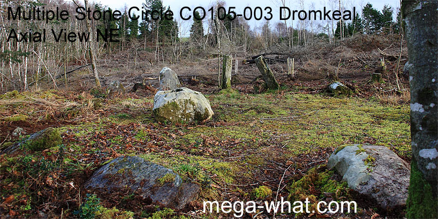 NE from Dromkeal Multiple Stone Circle, Cork, Ireland.