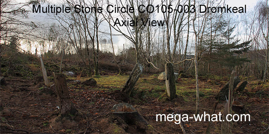 SW from Dromkeal Multiple Stone Circle, Cork, Ireland.
