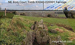 NW axial view from Farnoge Court Tomb