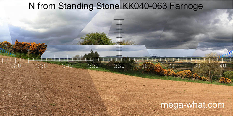 View N from Farnoge Standing Stone