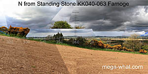 View N from Farnoge Standing Stone