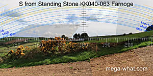View S from Farnoge Standing Stone