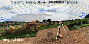 S axial view from Farnoge Standing Stone