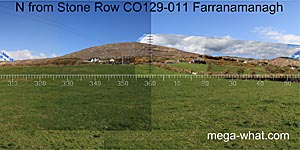 View N from Farranamanagh Stone Row