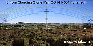 View S from Foherlagh Standing Stone Pair