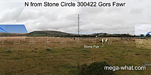 View N from Gors Fawr Stone Circle