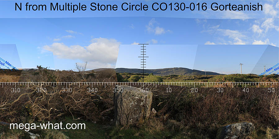 View N from Gorteanish Stone Circle