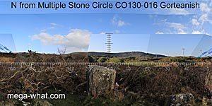 View N from Gorteanish Stone Circle