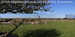 View N from Gortnascarty Megalithic Structure