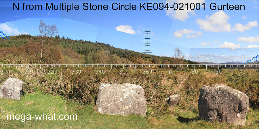 View N from Gurteen Stone Circle