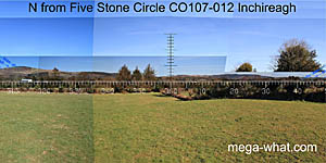 View N from Inchireagh Stone Circle