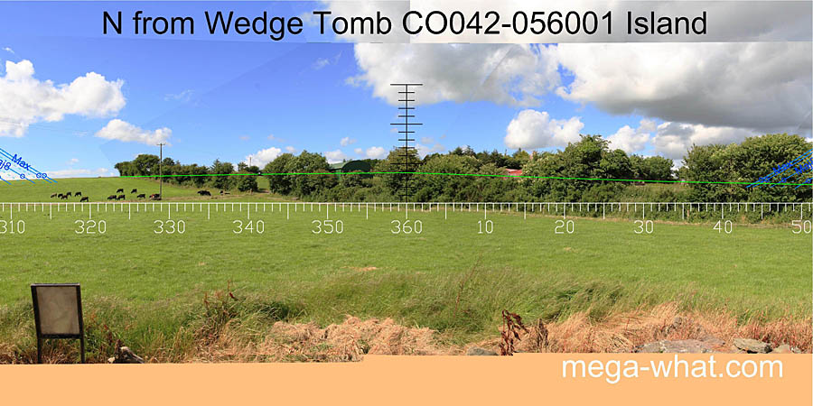 View N from Island Wedge Tomb
