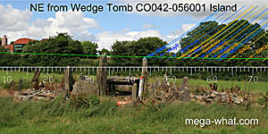 NE axial view from Island Wedge Tomb