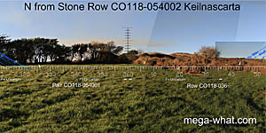 View N from Keilnascarta Stone Row