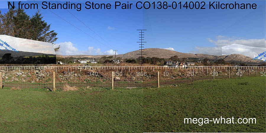 View N from Kilcrohane Standing Stone Pair