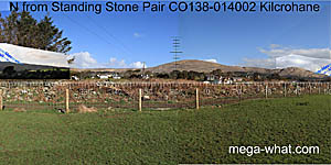 View N from Kilcrohane Standing Stone Pair