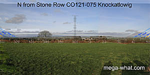 View N from Knockatlowig Stone Row