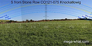 View S from Knockatlowig Stone Row