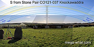View S from Knockawaddra Standing Stone Pair