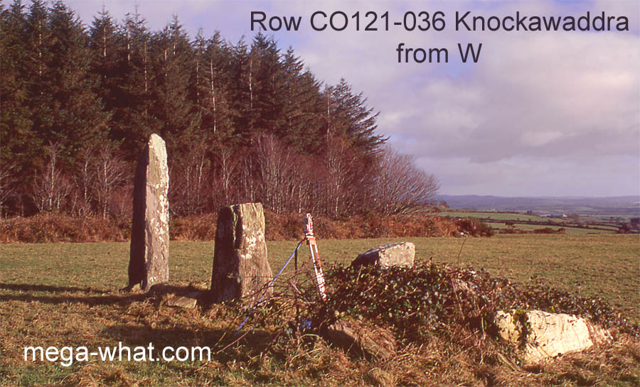 Knockawaddra Stone Row, Cork, Ireland.