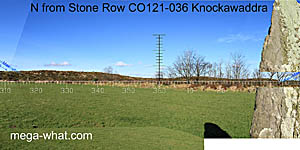 View N from Knockawaddra Stone Row
