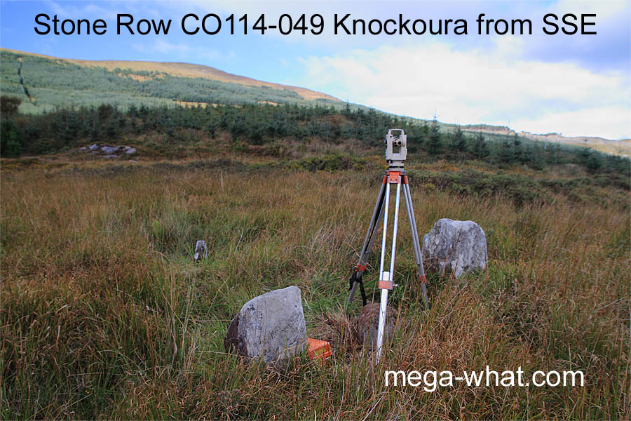 NE from Knockoura Stone Row, Cork, Ireland.