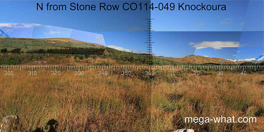 View N from Knockoura Stone Row