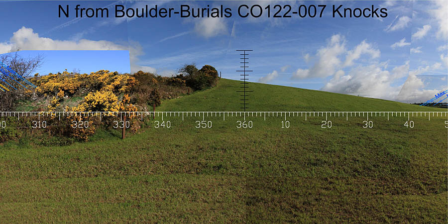 View N from Knocks Boulder-Burials