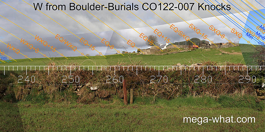 W from Knocks Boulder-Burials, Cork, Ireland.