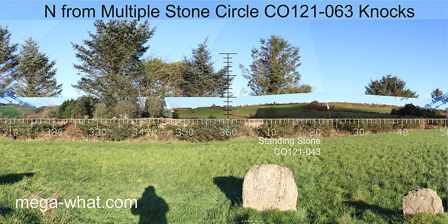 View N from Knocks (N) Stone Circle