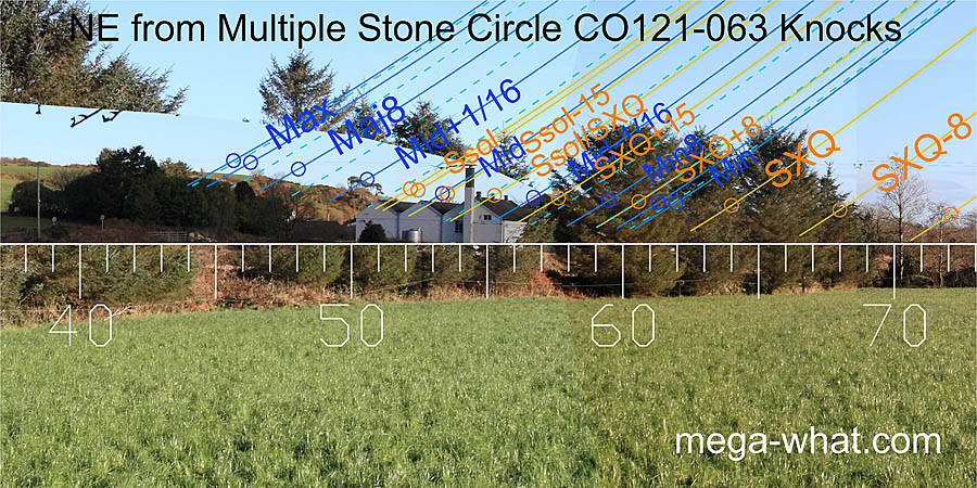 NE from Multiple Stone Circle CO121-063 Knocks, West Cork, Ireland.