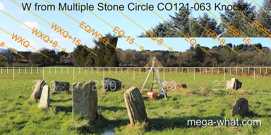 W from Multiple Stone Circle CO121-063 Knocks, West Cork, Ireland.
