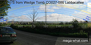 View S from Labbacallee Wedge Tomb