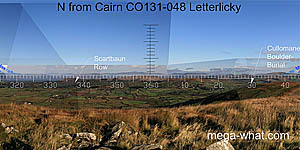 View N from Letterlicky Cairn