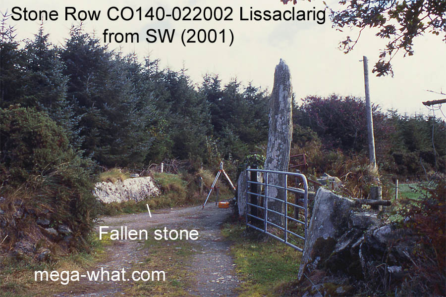 Lissaclarig Stone Row, Cork, Ireland.