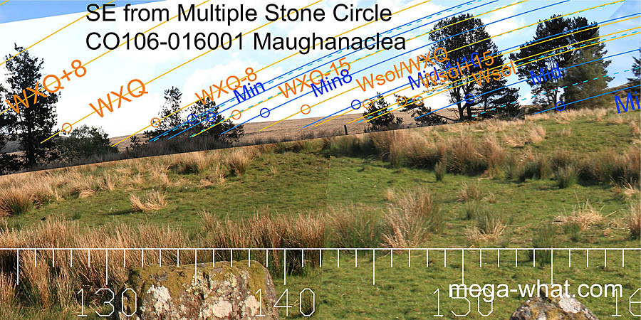 SE from Maughanaclea Multiple Stone Circle & Boulder-Burials, Cork, Ireland.