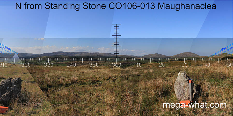 View N from Maughanaclea Standing Stone