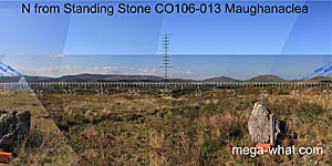 View N from Maughanaclea Standing Stone