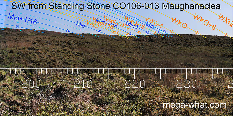 SW from Maughanaclea Standing Stone, Cork, Ireland.