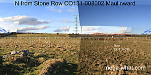 View N from Maulinward Stone Row