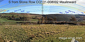 View S from Maulinward Stone Row