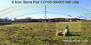 View S from Mill Little Standing Stone Pair