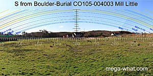 View S from Mill Little Southmost Boulder-Burial