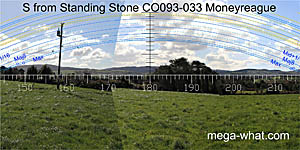 View S from Moneyreague Standing Stone