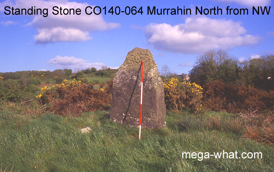 SE from Murrahin Standing Stone, Cork, Ireland.