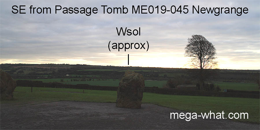 SE from Newgrange Passage Tomb, Meath, Ireland.